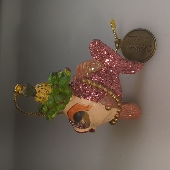 Katherine's Collection KissingFish Carmen Miranda & Pineapple Headdress ornament - Picture 3 of 5